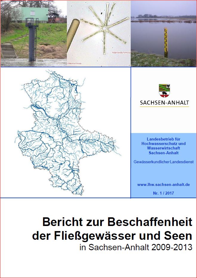 Titelblatt Gewässerbericht Oberflächengewässer 2009-2013