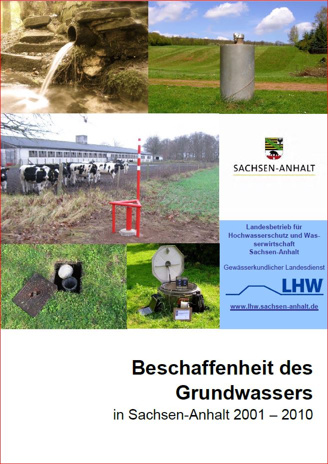 Titelblatt Grundwassergütebericht 2001-2010