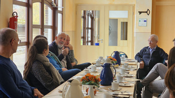 Im Dorfgemeinschaftshaus Fischbeck erfuhren die Teilnehmer viel über die Ereignisse in Fischbeck beim Hochwasser 2013. 