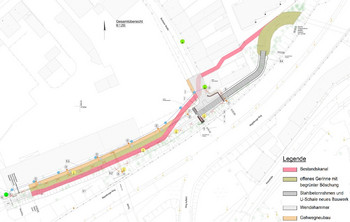 Karte über die Baumaßnahme