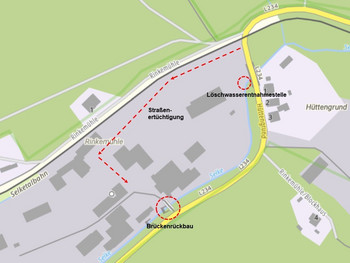 Übersichtskarte über das Maßnahmegebiet