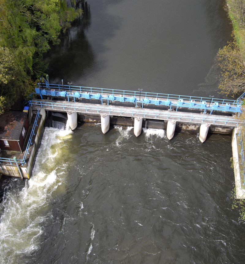 Luftaufnahme Wehr Egeln Nord