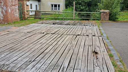 Brückenbauwerk (Bestand), Blick in Fließrichtung Selke