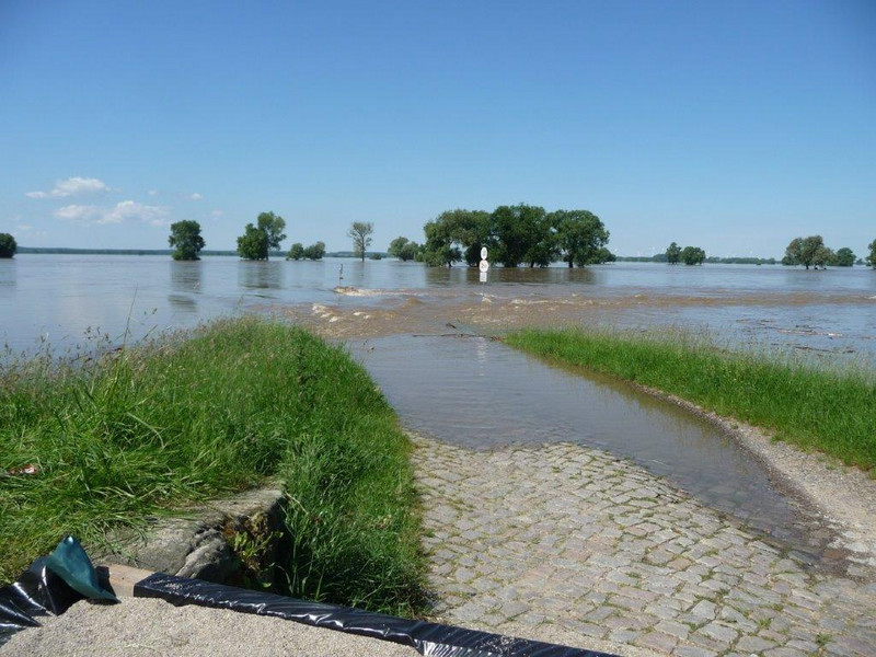 Hochwasser Juni 2013 bei Klöden