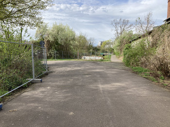 Blick auf die Baustrecke.