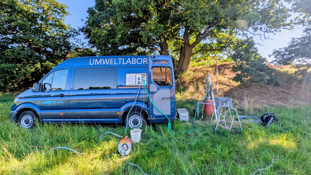 Blick auf das Umweltlabor des Landesbetriebs für Hochwasserschutz und Wasserwirtschaft
