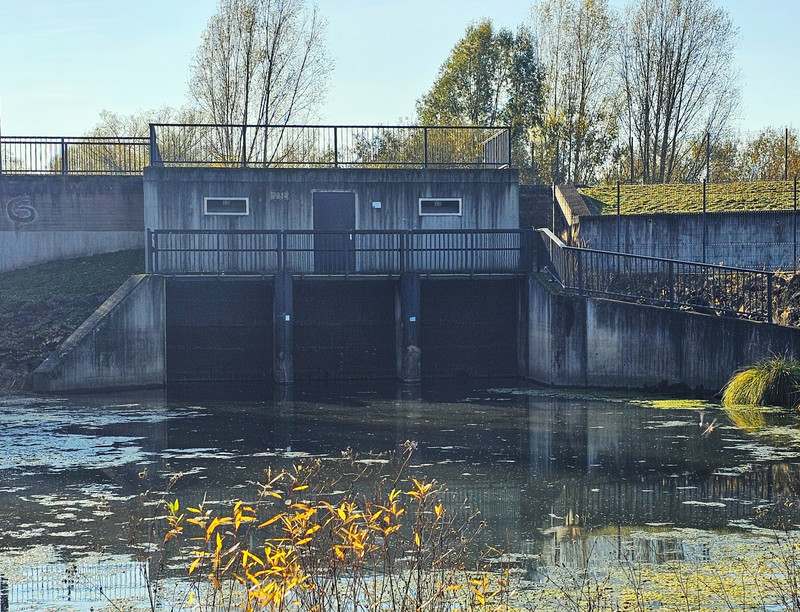 Blick auf das Schöpfwerk Rosslau
